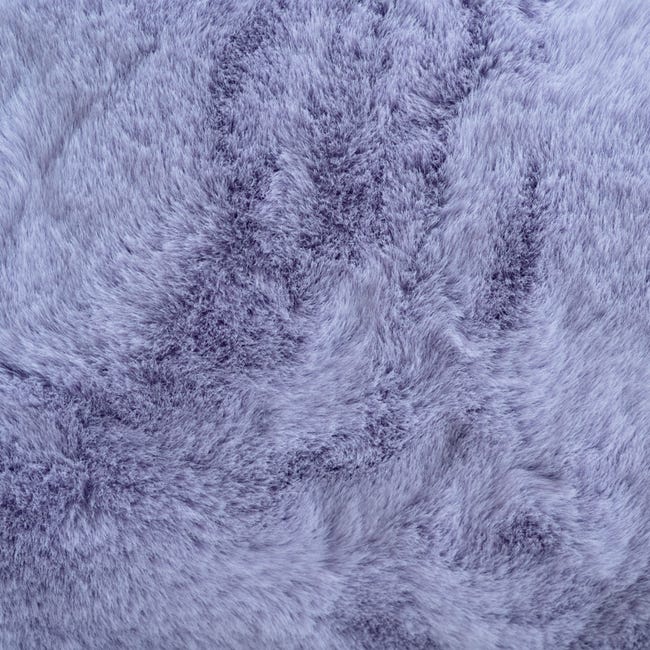 Dywan rabbit okrągły pluszowy Rabbii fioletowy śr. 100 cm