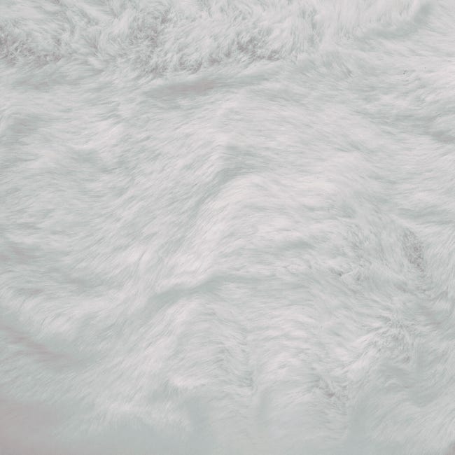 Dywan rabbit okrągły pluszowy Rabbii kremowy śr. 100 cm