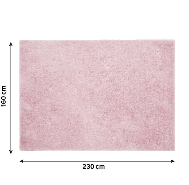 Dywan shaggy Alaric różowy 160 x 230 cm Inspire