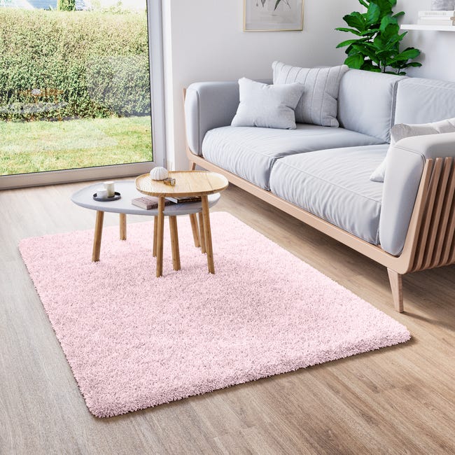 Dywan shaggy Alaric różowy 60 x 120 cm Inspire