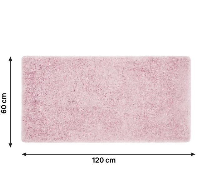 Dywan shaggy Alaric różowy 60 x 120 cm Inspire