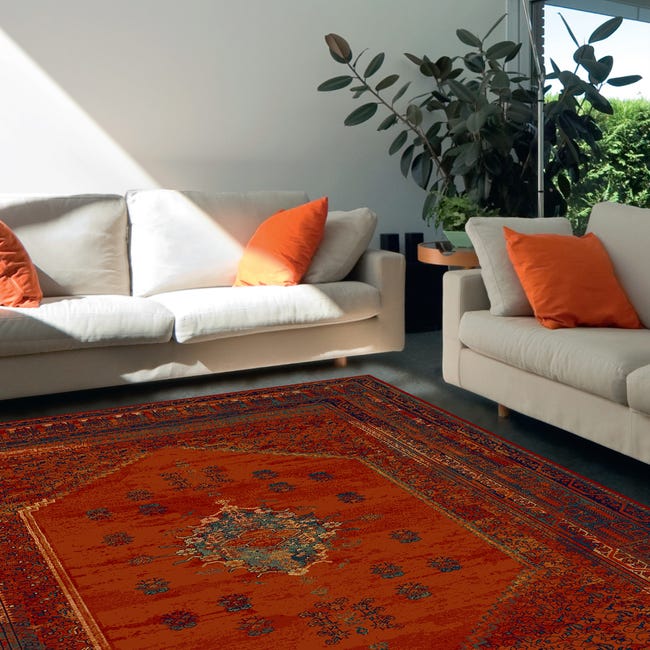 Dywan wełniany Omega Mistik czerwony 200 x 300 cm