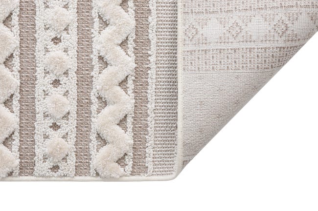 Dywan z frędzlami Lizbona Etno beżowo-szary 120 x 170 cm