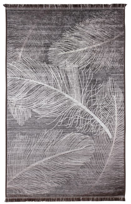 Dywan z frędzlami Sava Pióra beżowy 120 x 160 cm