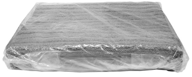 Dywan z frędzlami bawełniany Bali szary 60 x 100 cm