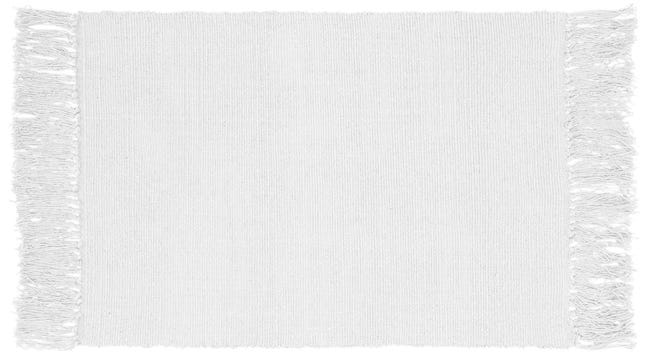 Dywan z frędzlami bawełniany Basic beżowy 50 x 80 cm Inspire