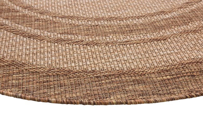 Dywan zewnętrzny Panama Natural okrągły beżowy śr.120 cm