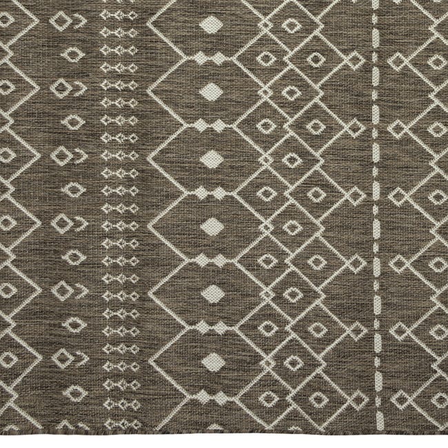 Dywan zewnętrzny Panama beżowo-czarny 120 x 170 cm