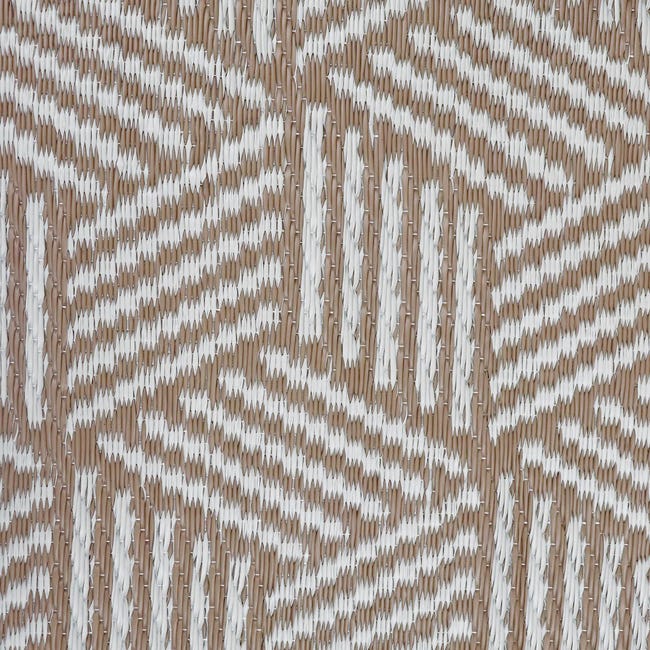 Dywan zewnętrzny okrągły Luz beżowy śr. 120 cm
