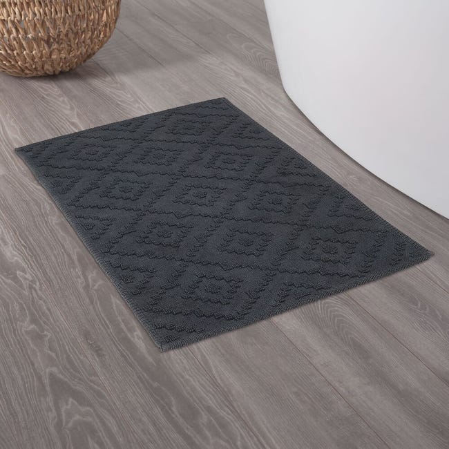 Dywanik łazienkowy Aztec szary 60 x 90 Coram
