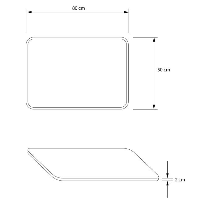 Dywanik łazienkowy Loft Czarny 50 x 80 Sepio