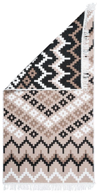 Dywanz frędzlami Kilim Gold Etno dwustronny 80 x150 cm