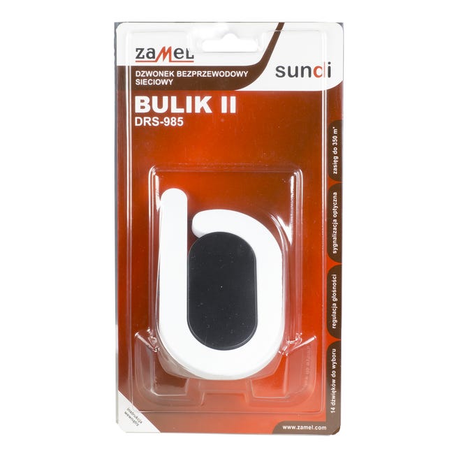 Dzwonek do drzwi bezprzewodowy DRS-985 BULIK II 230 V ZAMEL