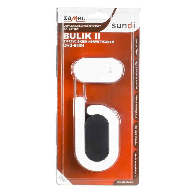 Dzwonek do drzwi bezprzewodowy DRS-988H 3XAAA BULIK II ZAMEL