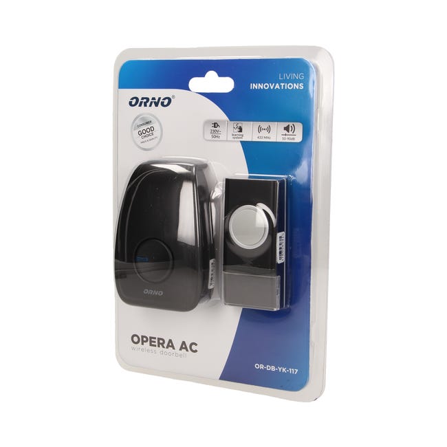 Dzwonek do drzwi bezprzewodowy OR-DB-YK-117 / OPERA AC ORNO