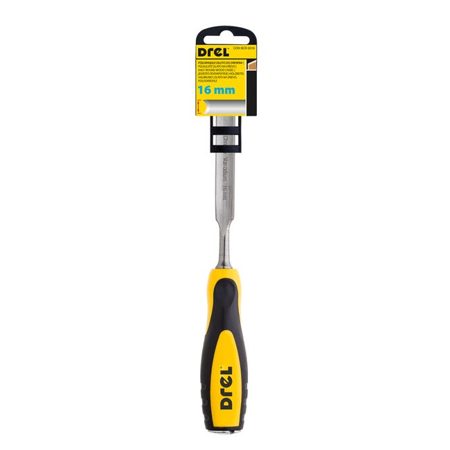 Dłuto do drewna półokrągłe 16 mm DR-BCR-1016 Drel