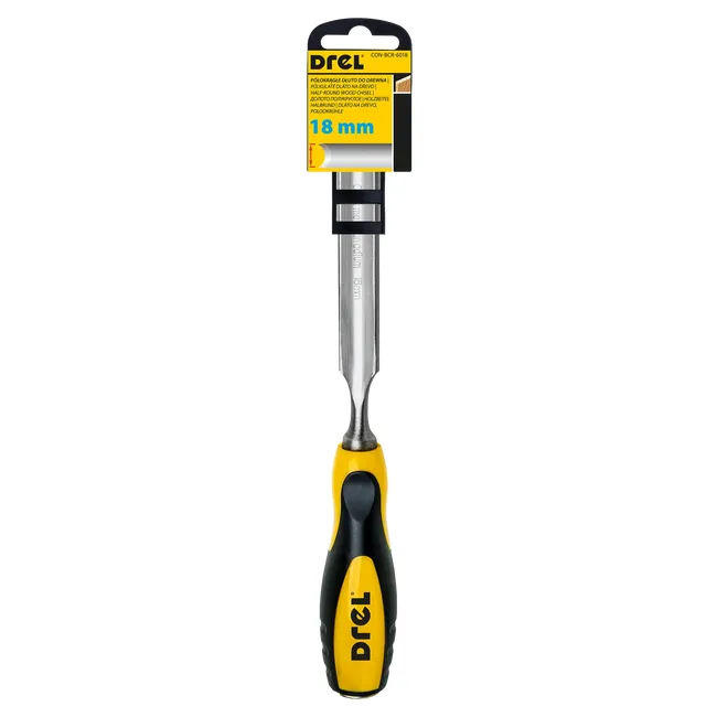 Dłuto do drewna półokrągłe 18 mm DR-BCR-1018 Drel