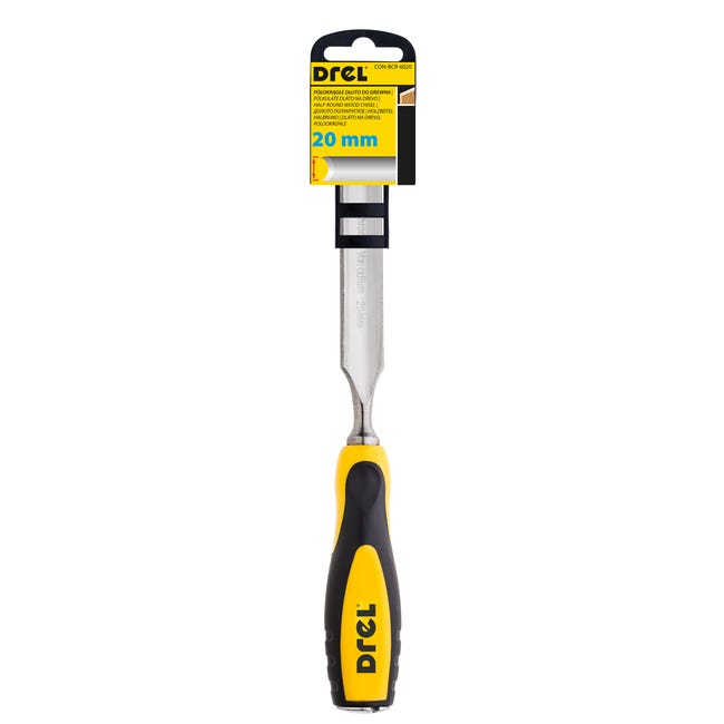 Dłuto do drewna półokrągłe 20 mm DR-BCR-1020 Drel