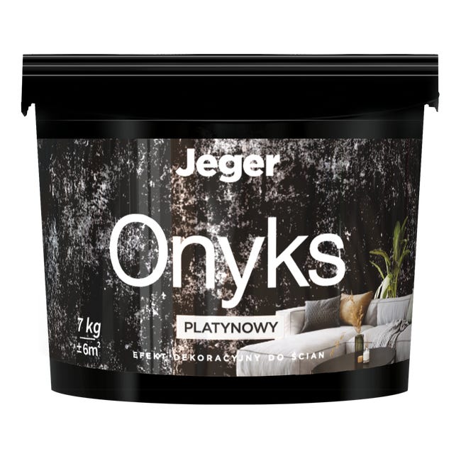 Efekt dekoracyjny do ścian Onyks 7 kg platynowy Jeger