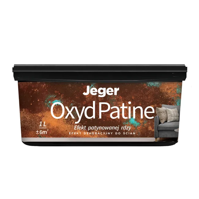 Efekt dekoracyjny do ścian Oxyd Patine 1 l patynowana rdza mat Jeger