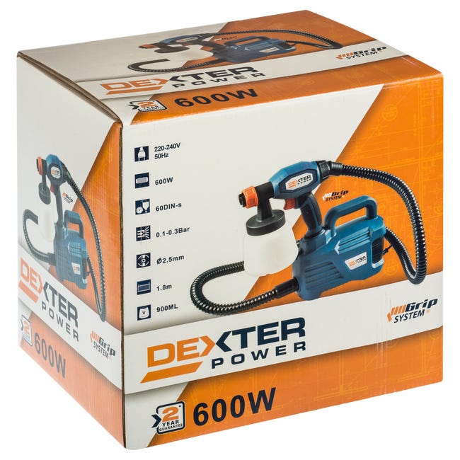 Elektryczny pistolet do malowania natryskowego HVLP 600 W DEXTER