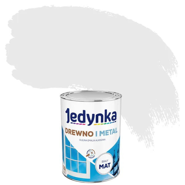 Emalia DO DREWNA I METALU 0.9 l Biały Mat JEDYNKA