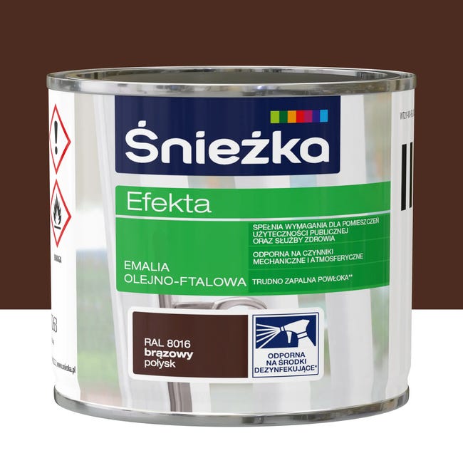 Emalia EFEKTA 0.25 l Brązowy Połysk ŚNIEŻKA