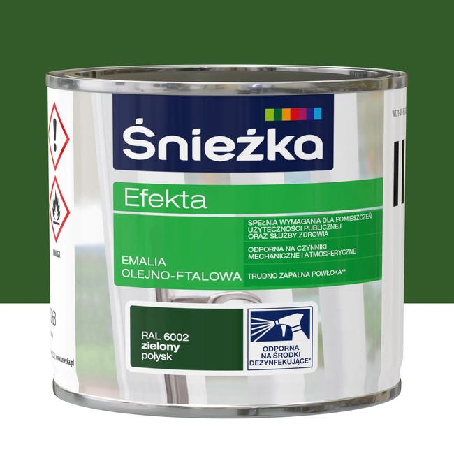 Emalia EFEKTA 0.25 l Zielony Połysk ŚNIEŻKA