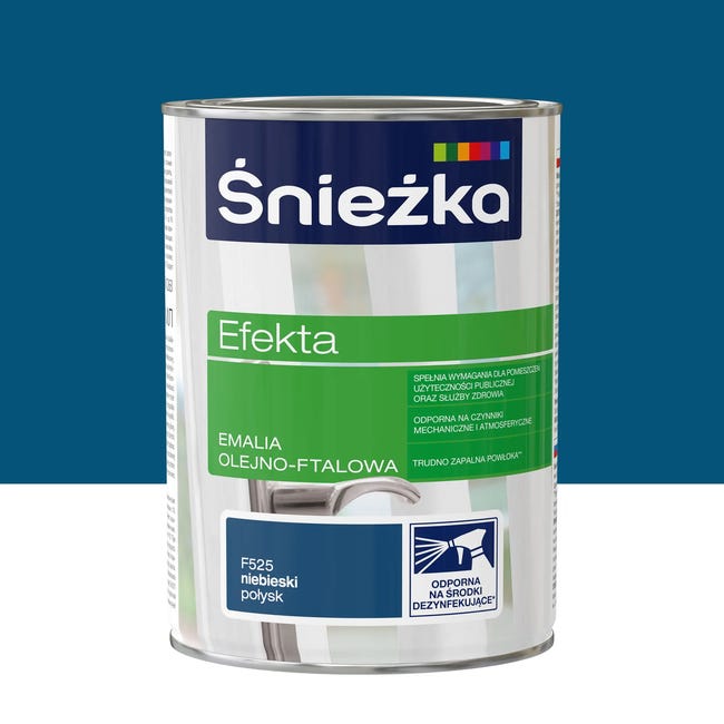 Emalia EFEKTA 0.9 l Niebieski Połysk ŚNIEŻKA