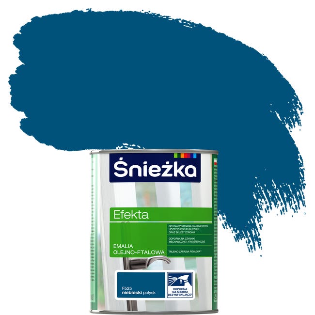 Emalia EFEKTA 0.9 l Niebieski Połysk ŚNIEŻKA