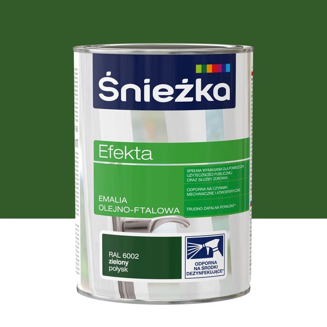 Emalia EFEKTA 0.9 l Zielony Połysk ŚNIEŻKA