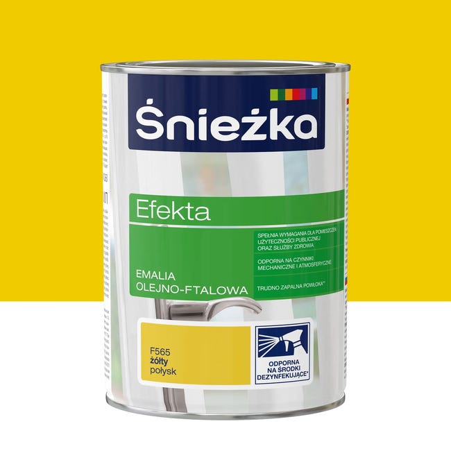 Emalia EFEKTA 0.9 l Żółty Połysk ŚNIEŻKA