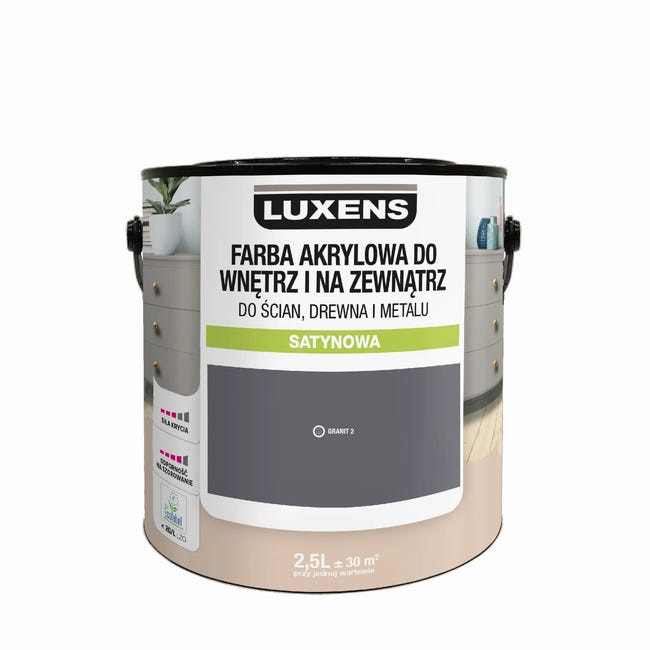 Emalia akrylowa 2.5 l Granit 2 Satynowa Luxens
