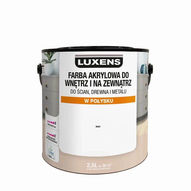 Emalia akrylowa 2.5 l White Luxens