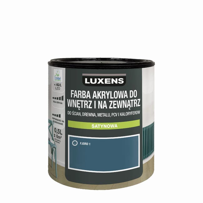 Emalia akrylowa jednowarstowa 0.5 l Fjord 1 Matowa Luxens