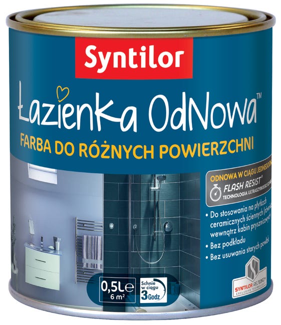 Emalia do łazienki 1 l Kość słoniowa Syntilor