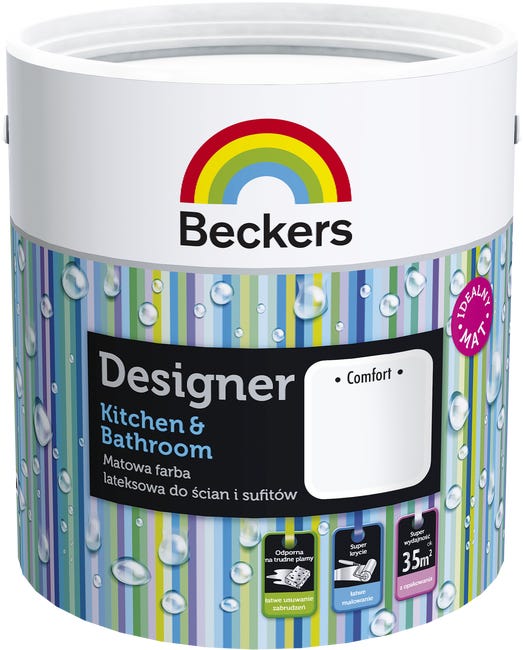 Farba Beckers Designer Kitchen & Bathroom Comfort 2.5 l