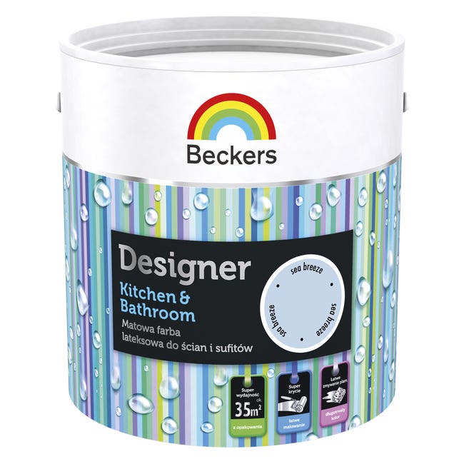 Farba Beckers Designer Kitchen & Bathroom Sea Breeze 2.5 l