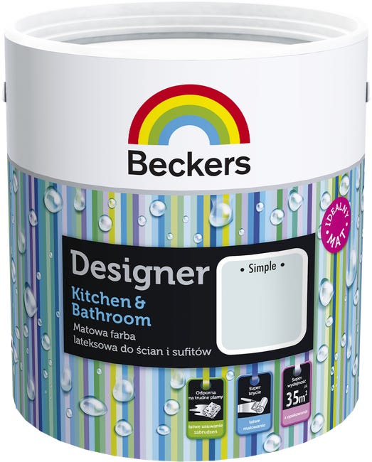 Farba Beckers Designer Kitchen & Bathroom Simple 2.5 l