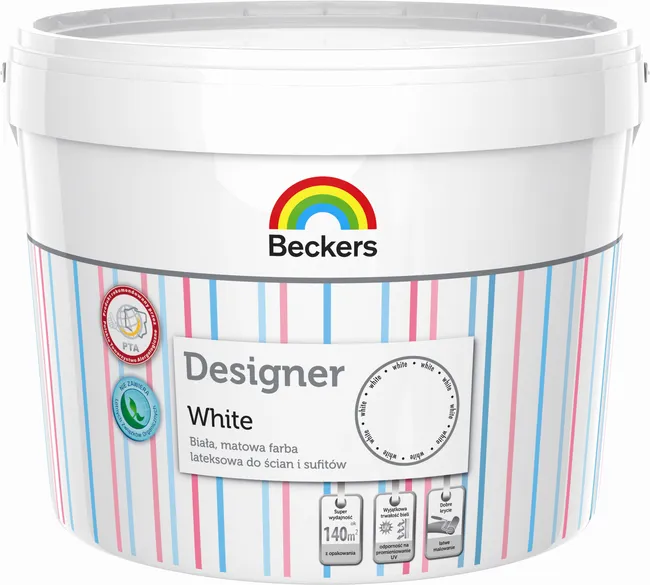 Farba Beckers Designer White Biały 10 l