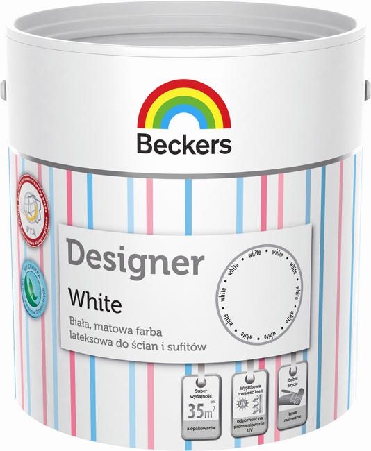 Farba Beckers Designer White Biały 2.5 l