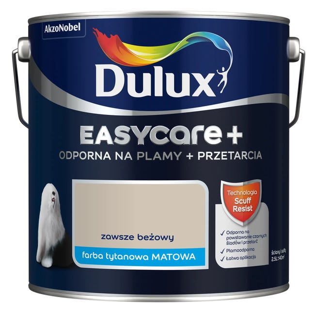 Farba Dulux Easycare+ Vintage beżowy 2.5 l