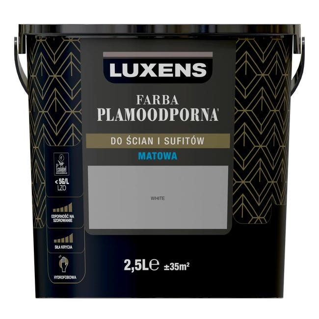 Farba Luxens Plamoodporna White 2.5 l