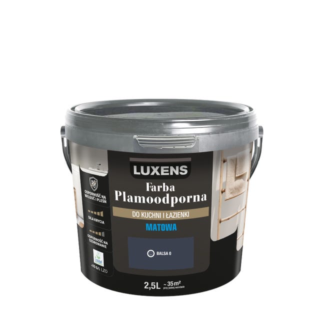 Farba Luxens Plamoodporna do kuchni i łazienki Balsa 2.5 l
