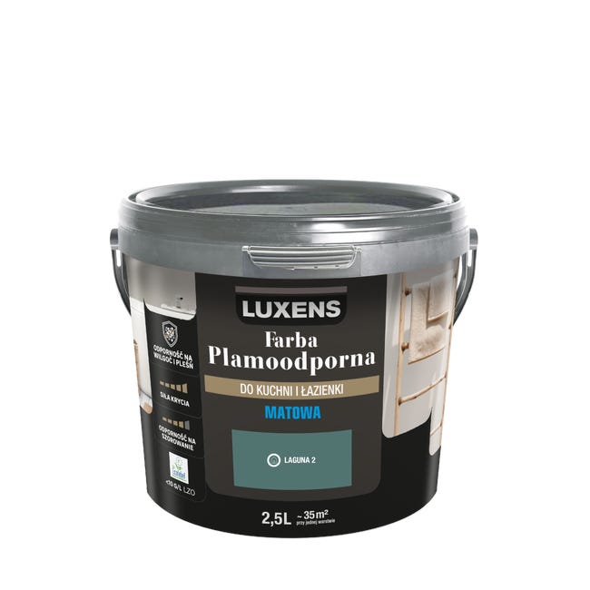 Farba Luxens Plamoodporna do kuchni i łazienki Laguna 2 2.5 l