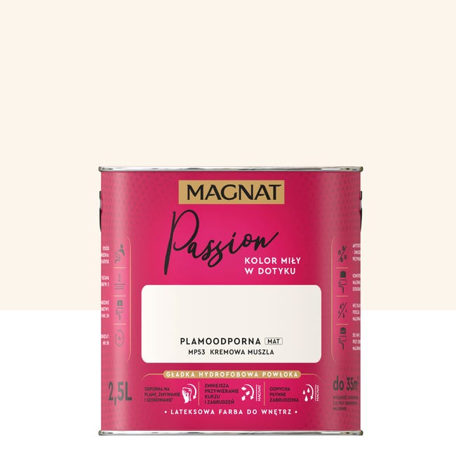 Farba Magnat Passion Kremowa muszla 2.5 l