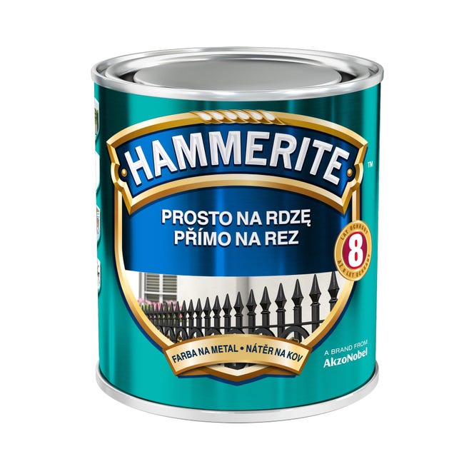 Farba antykorozyjna PROSTO NA RDZĘ 0.7 l Ciemnobrązowy Półmat HAMMERITE