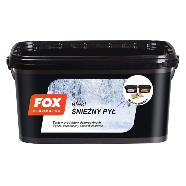 Farba dekoracyjna Diamento 3D zestaw Śnieżny pył 2 x 1 l Fox