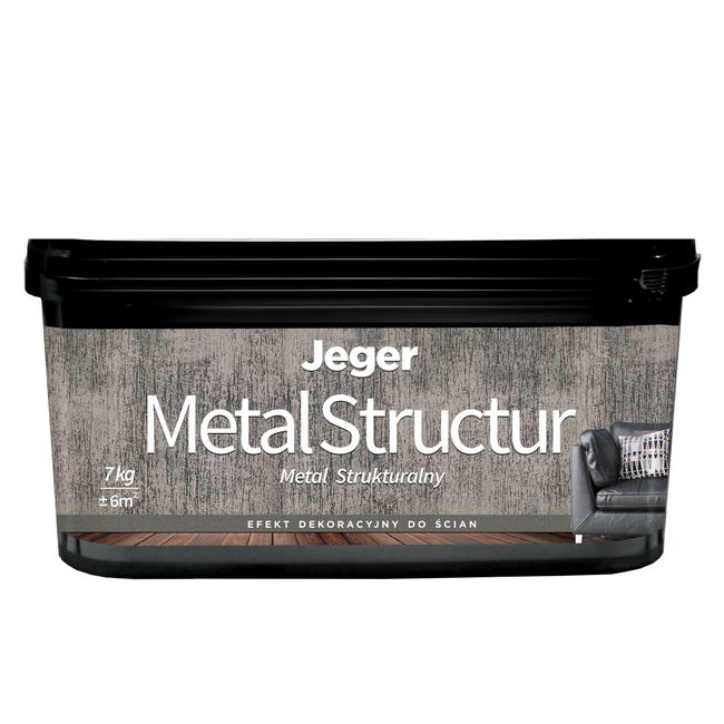Farba dekoracyjna Metal structur 7 l Jeger