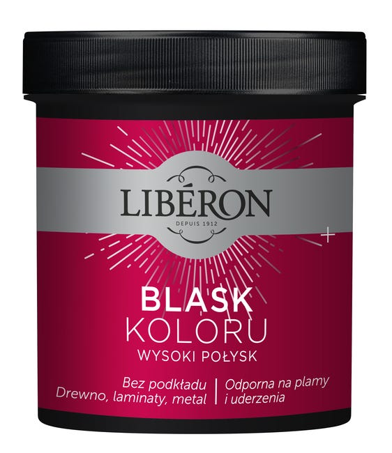 Farba do drewna BLASK KOLORU 0.5 l Arktyczna biel Wysoki połysk LIBERON
